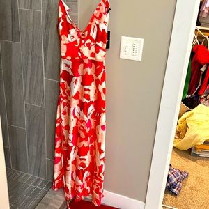 Dress from Lulus, super cute. X Large size but runs a bit small new with tags